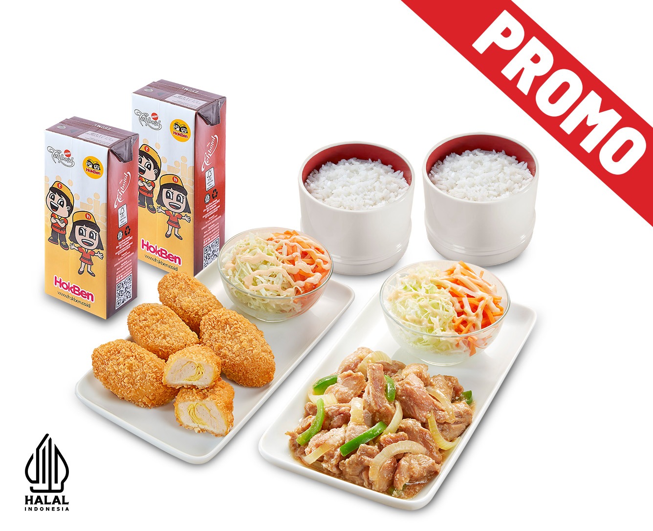 PROMO WORLD TEACHERS DAY CHICKEN YAKINIKU + SHRIMP ROLL + 2 NASI + 2 TEH KOTAK SOSRO