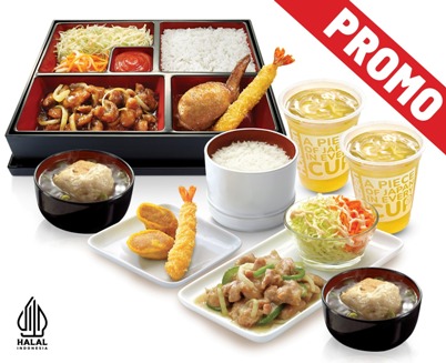 PROMO DOUBLE DATE 10.10 BENTO SPECIAL 1 +PAKET B+ 2 CHICKEN TOFU + 2 OCHA
