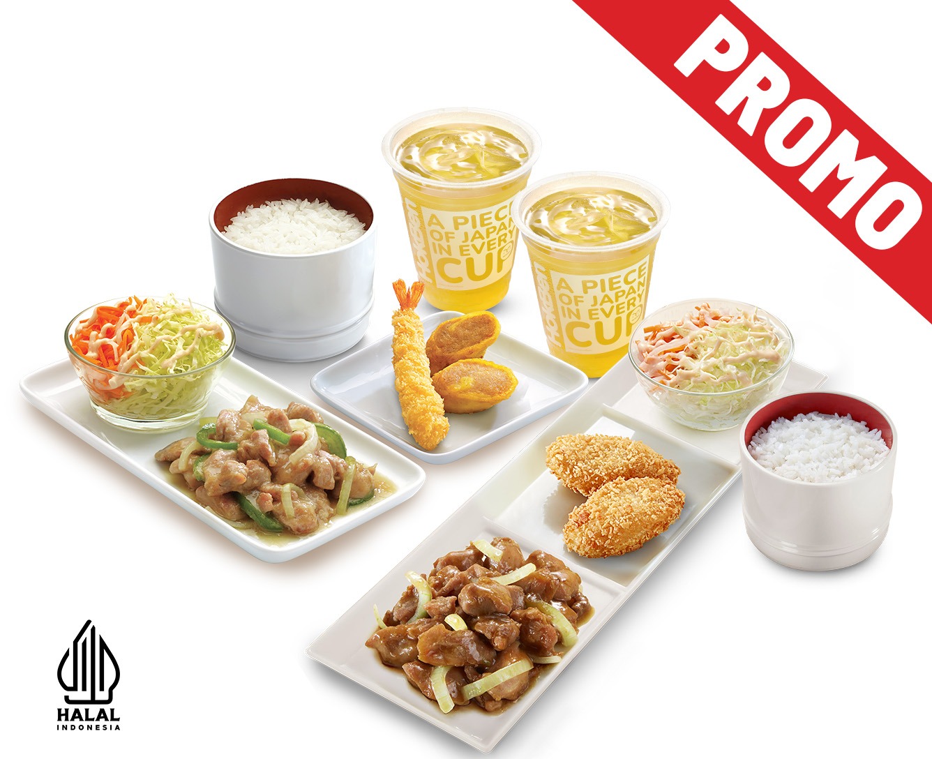 PROMO HARI BATIK PAKET B + SIMPLE SET TERIYAKI 2 + 2 OCHA