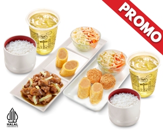 PROMO CHILL FRIDAY SIMPLE SET TERIYAKI 1 + HOKA HEMAT 2 + 2 OCHA 