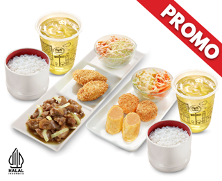 PROMO CHILL FRIDAY SIMPLE SET TERIYAKI 2 + HOKA HEMAT 2 + 2 OCHA 