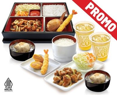 PROMO DOUBLE DATE 10.10 BENTO SPECIAL 1 +PAKET D + 2 CHICKEN TOFU + 2 OCHA